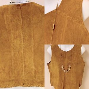 Suede Vest by Zara